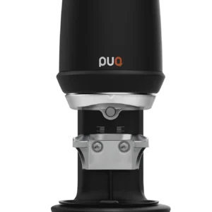 PUQ Press Pro automatic espresso tamper for high-volume cafés, featuring precision tamping and advanced workflow tools, available from Peak Coffee Techs in Colorado